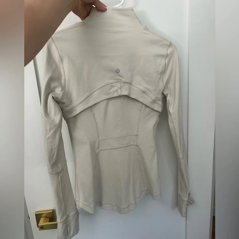 Lululemon Women’s Cream Full-Zip Define Jacket luon 6 White Opal - Picture 4 of 4